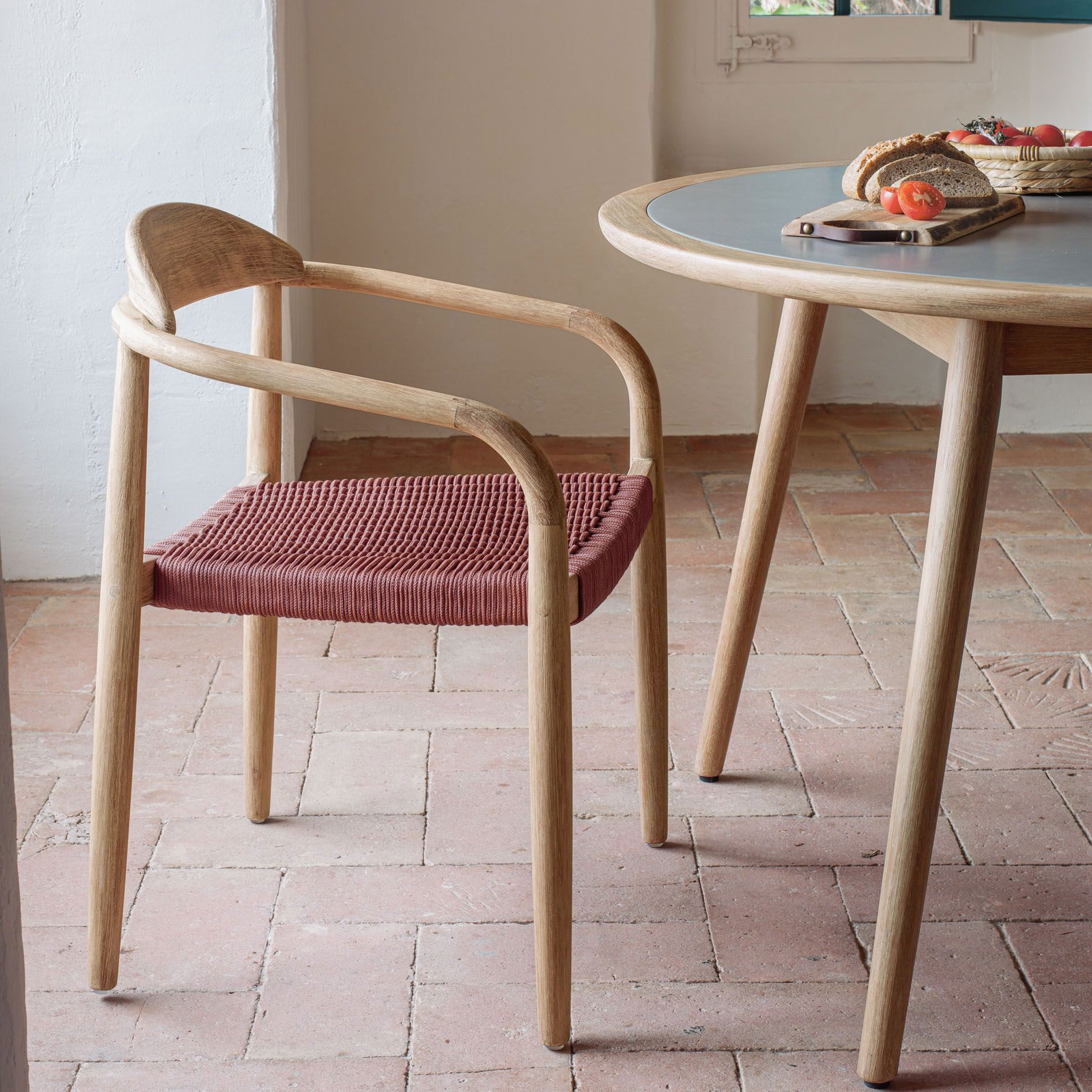 Kave Home Tuin / Eetkamerstoel Nina - Terracotta | Kave Home