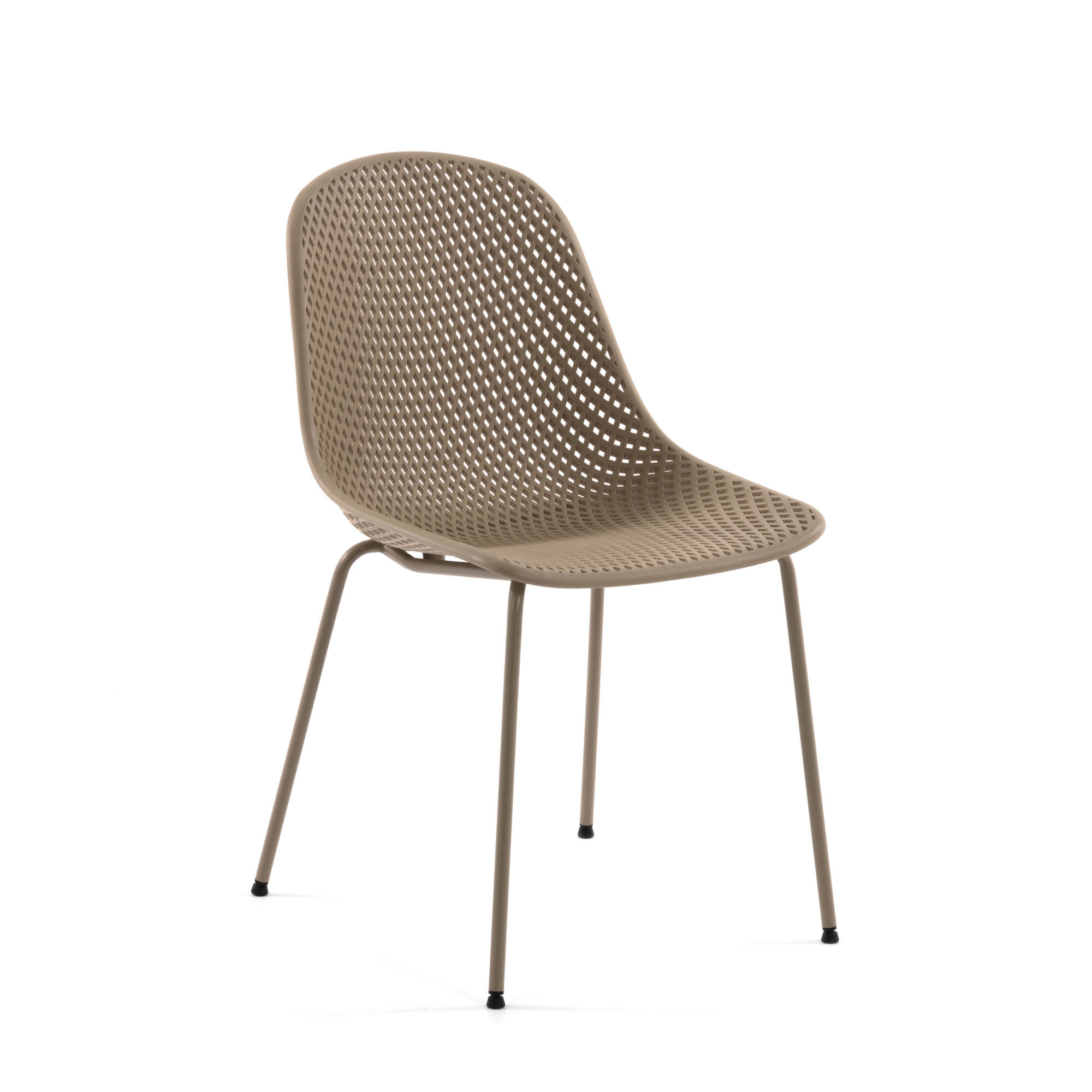 Kave Home Tuin / Eetkamerstoel Quinby - Beige | Kave Home