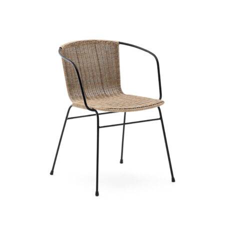 Kave Home Tuinstoel Eltiera Rattan - Naturel | Kave Home