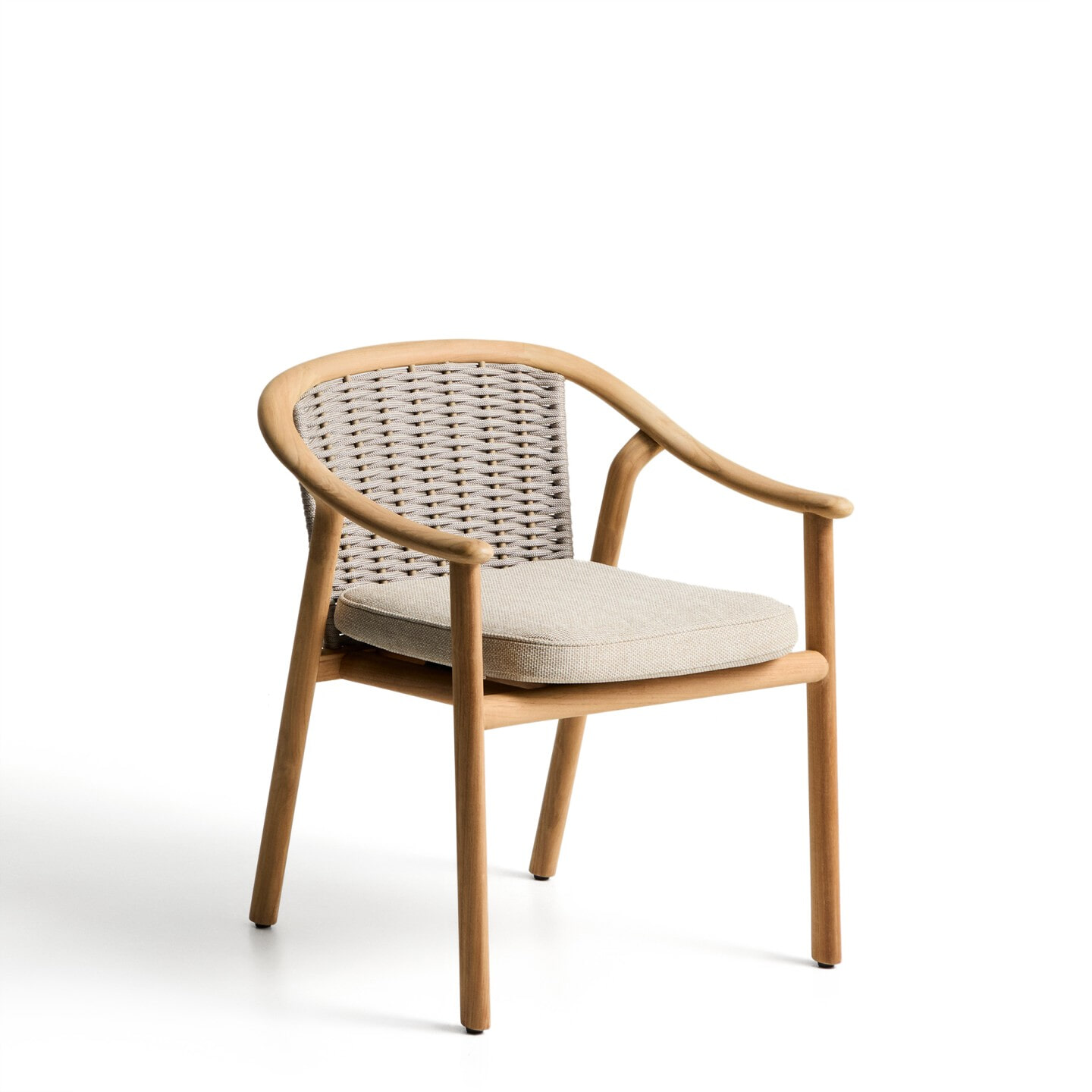 Kave Home Tuinstoel Elunda Teakhout - Beige | Kave Home