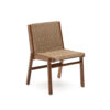 Kave Home Tuinstoel Itani Acaciahout en rattan - Beige | Kave Home