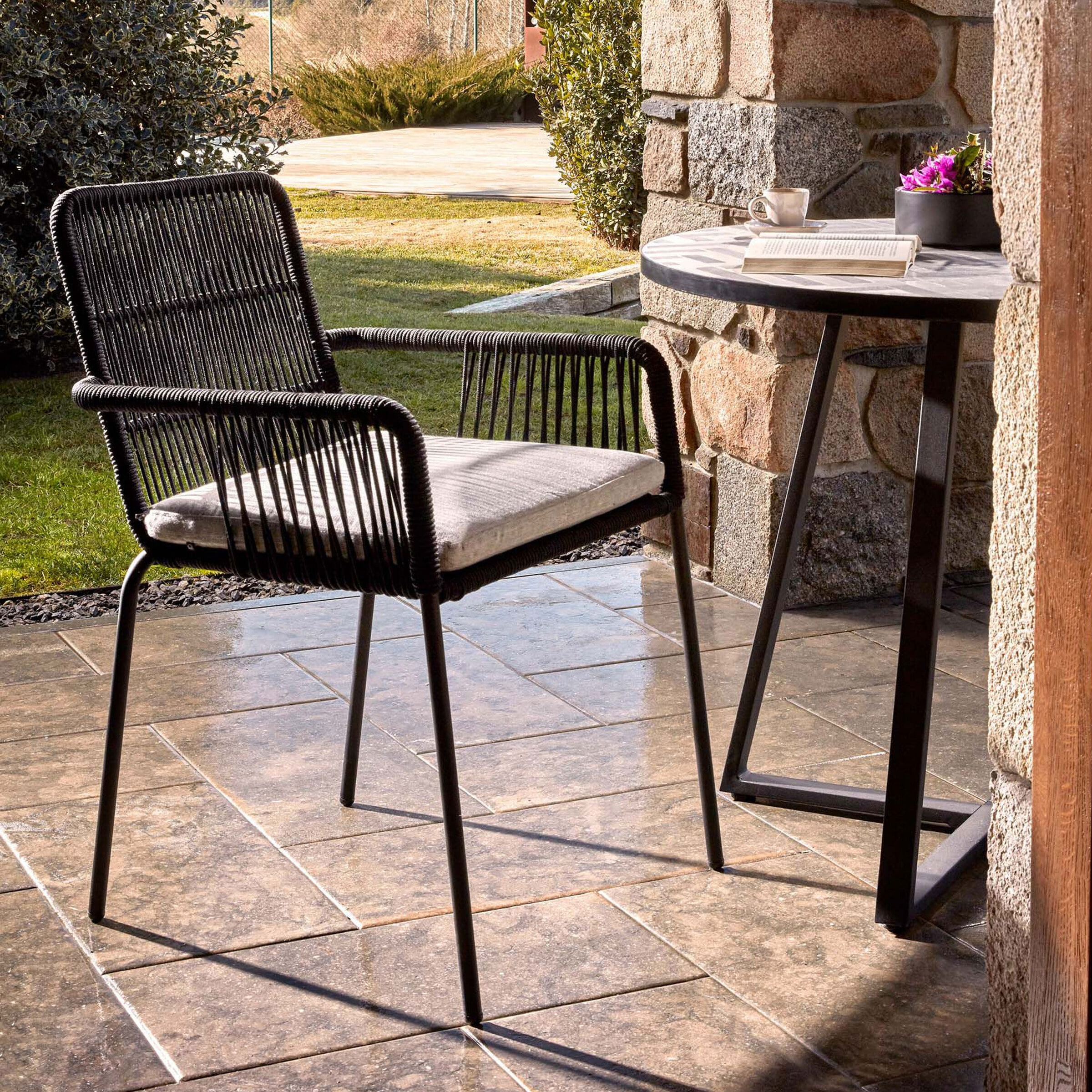 Kave Home Tuinstoel Samanta - Zwart | Kave Home