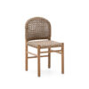 Kave Home Tuinstoel Tavira Teakhout en touw - Beige | Kave Home