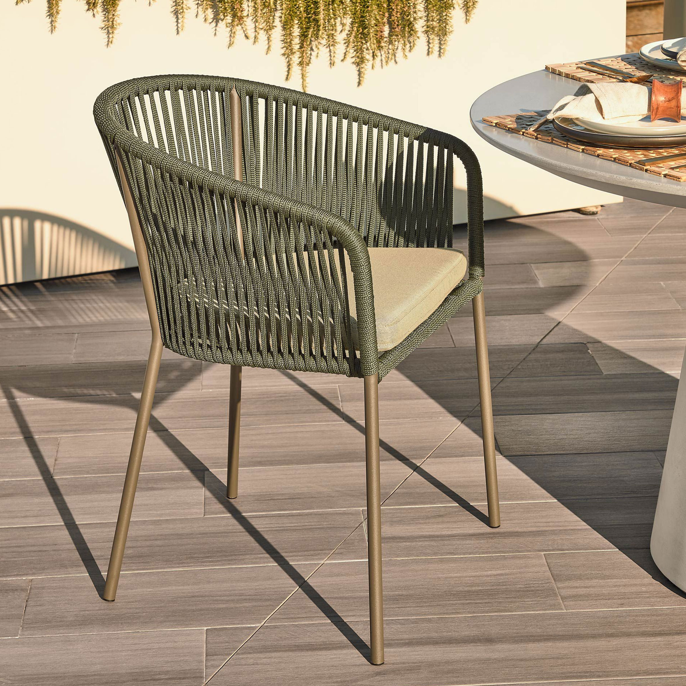 Kave Home Tuinstoel Yanet - Donkergroen | Kave Home