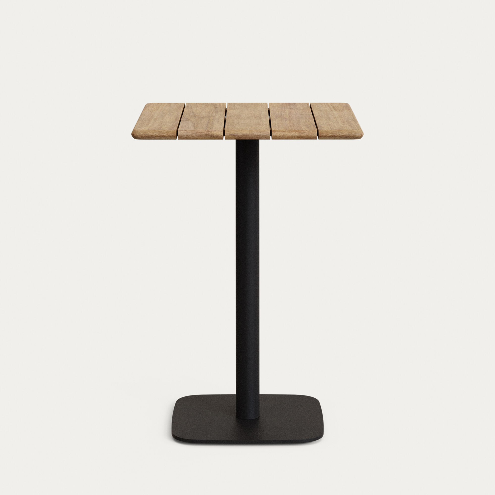Kave Home Vierkante Bartafel Saura Acacia & Metaal
