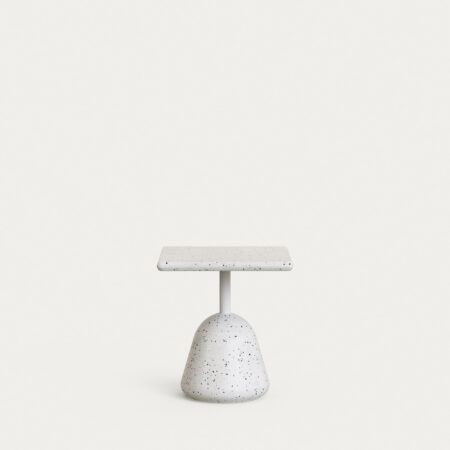 Kave Home Vierkante Bijzettafel Saura Terrazzo