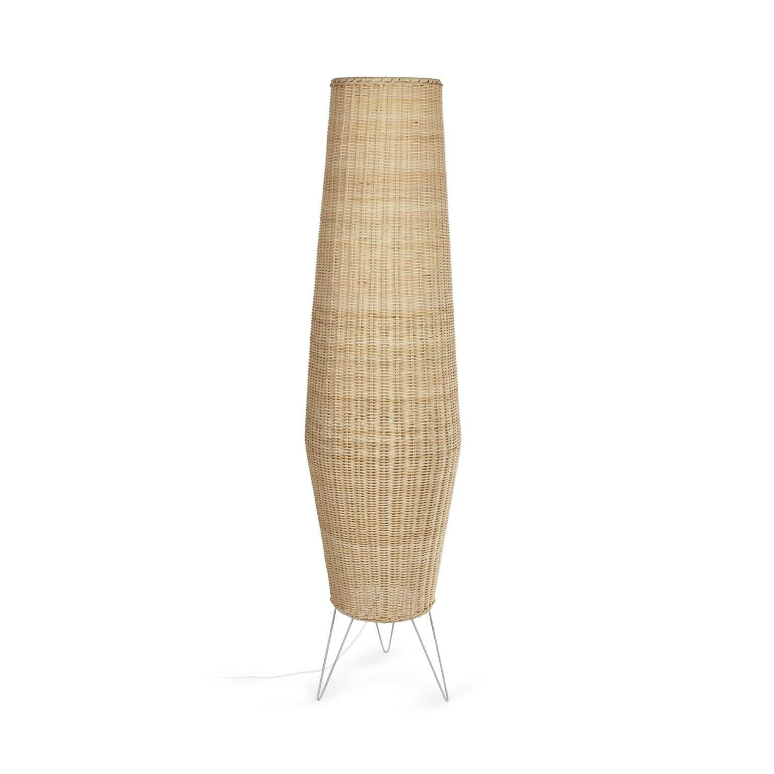 Kave Home Vloerlamp Kamaria Rotan - Naturel | Kave Home