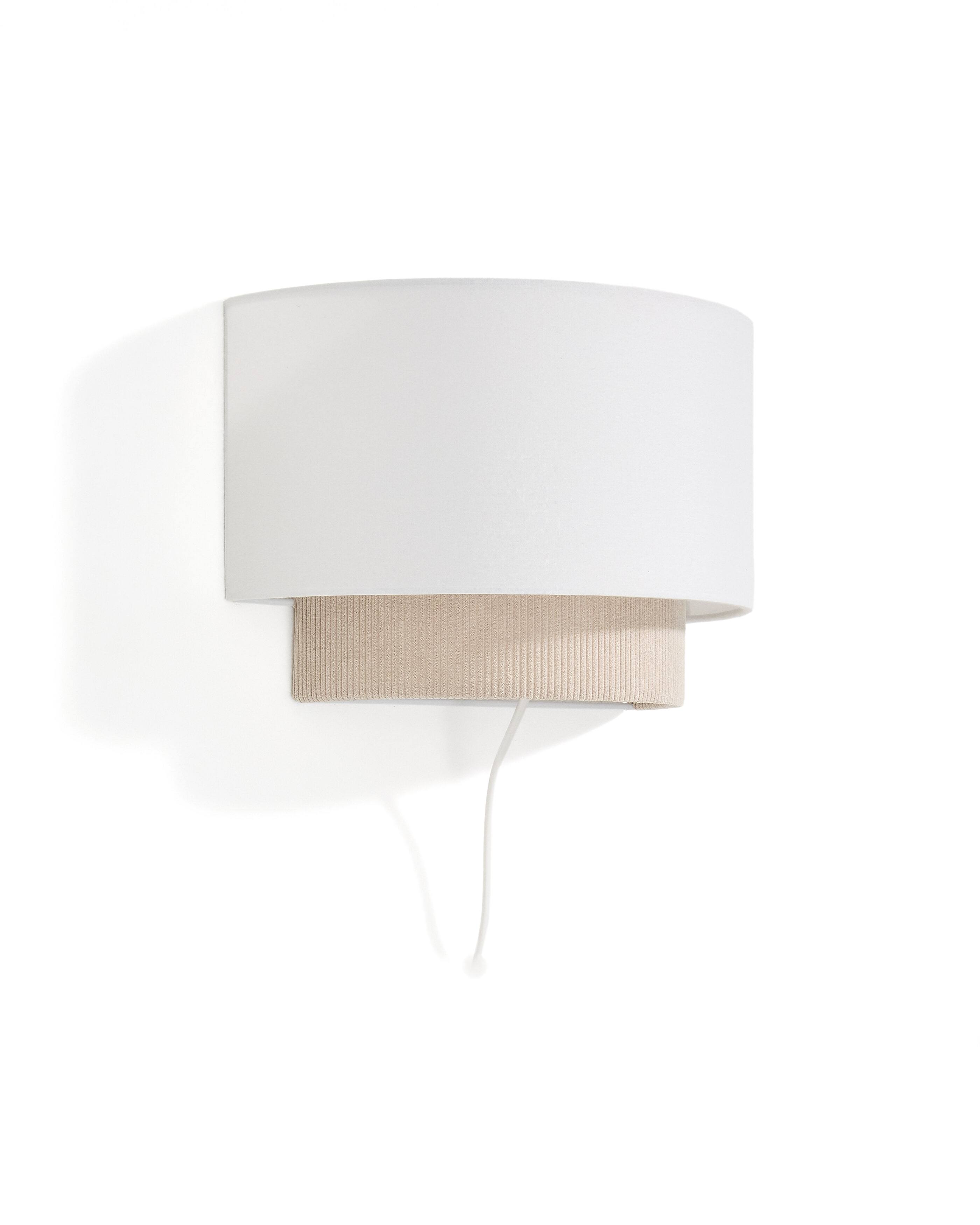 Kave Home Wandlamp Bianella Rib Velvet - Beige | Kave Home