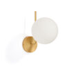 Kave Home Wandlamp Brisia Glas en messing - Wit | Kave Home
