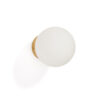 Kave Home Wandlamp Brisia Glas en messing - Wit | Kave Home