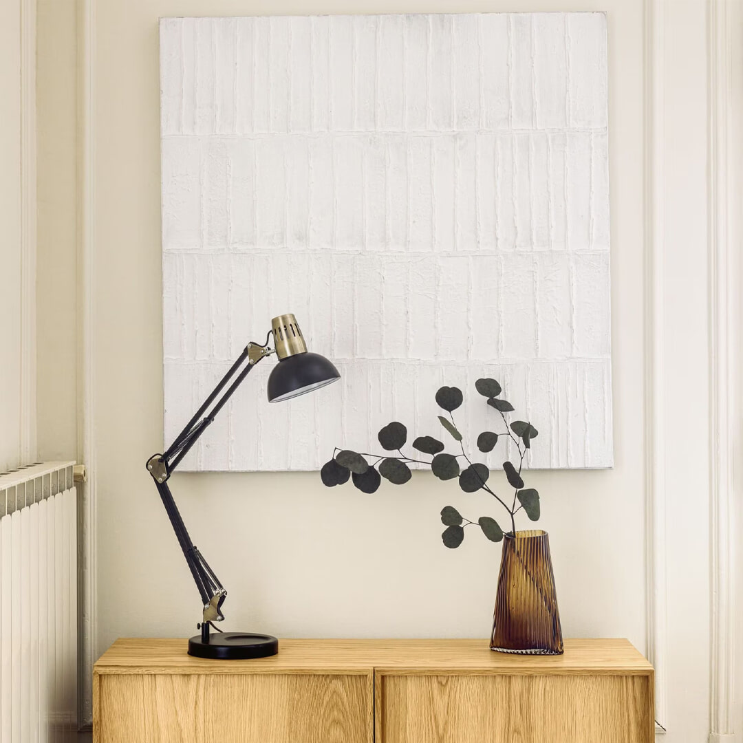 Kave Home Wandpaneel Basilisa 90 x 90cm - Wit | Kave Home