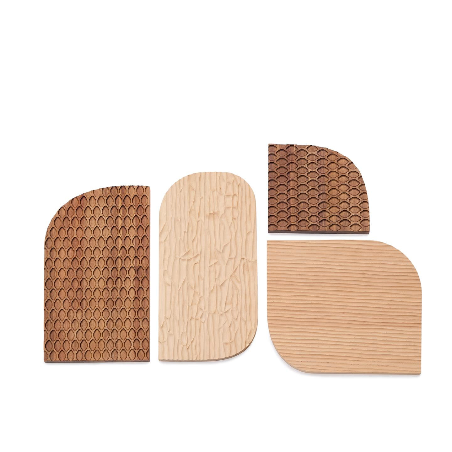 Kave Home Wandpaneel Trivax Set van 4 stuks