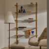 Kave Home Wandrek Sitra Eikenhout en glas