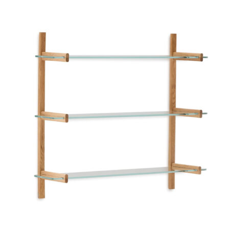 Kave Home Wandrek Sitra Eikenhout en glas