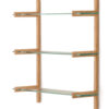 Kave Home Wandrek Sitra Eikenhout en glas
