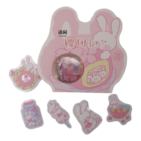 Kawaii Bunny stickers (diverse) | -