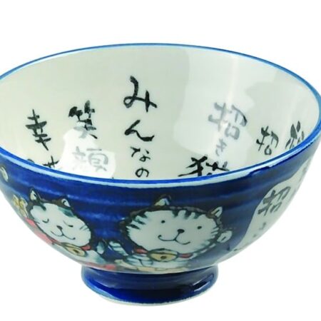 Kawaii Cat Blauwe Kom - Oosterse Keuken - 250ml - 11.5 x 6.2 cm | Tokyo Design Studio