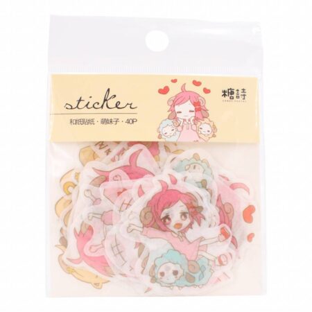 Kawaii girls stickers V2 | -