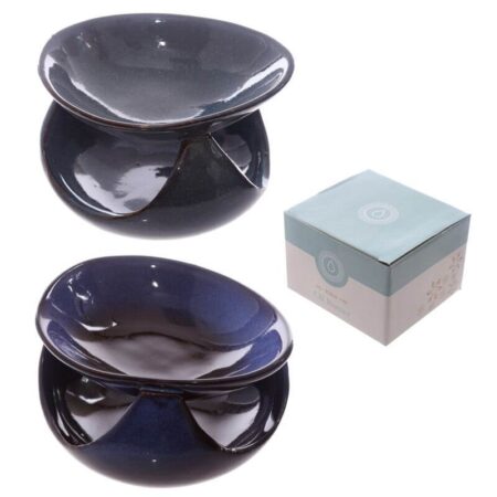 Keramiek Oliebrander Abstract diepblauw | Puckator