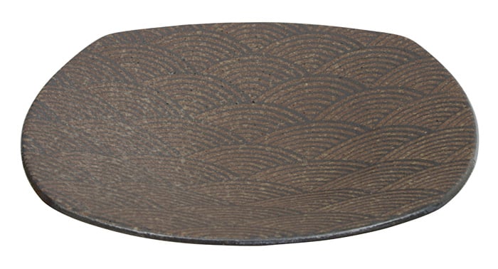 Keramisch Bord Bruin - Mino Yaki - 28cm Diameter | Tokyo Design Studio