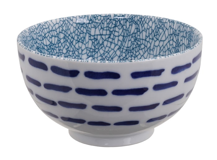 Keramische Blauw-Witte Kom - Mixed Bowls - 500ml - 13.2 x 7.4cm | Tokyo Design Studio