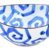 Keramische Kom Blauw/Wit - Mixed Bowls - 500ml - 16x7cm | Tokyo Design Studio