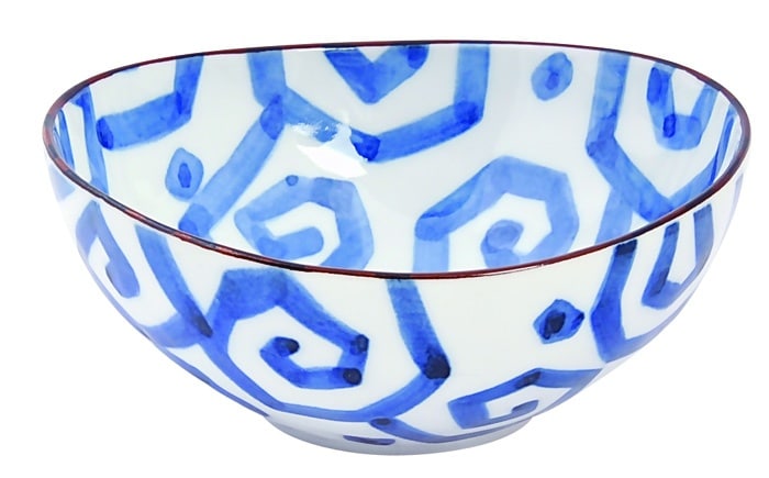 Keramische Kom Blauw/Wit - Mixed Bowls - 500ml - 16x7cm | Tokyo Design Studio