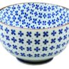 Keramische Kom Blauw/Wit - Oribe Collectie - 500ml - 12.7 x 7.5cm