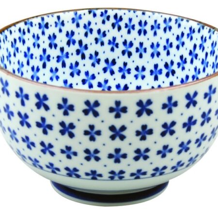 Keramische Kom Blauw/Wit - Oribe Collectie - 500ml - 12.7 x 7.5cm | Tokyo Design Studio