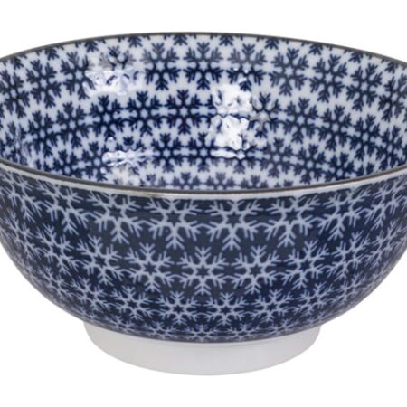 Keramische Kom Blauw/Wit - Tokyo Design Studio Mixed Bowls - 500ml 14.8x7cm | Tokyo Design Studio