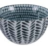 Keramische Kom Groen/Wit - Tokyo Design Studio - 500ml 12.7x7 cm | Tokyo Design Studio