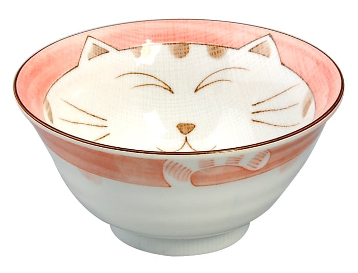 Keramische Kom - Kawaii Cat Design - 300ml - 13.5 x 6.8cm | Tokyo Design Studio