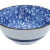 Keramische Kom - Mixed Bowls - Blauw en Wit Design - 500ml - 15 x 6.5cm | Tokyo Design Studio