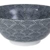 Keramische Kom Nippon Black - Tokyo Design Studio - Stippen - 500ml 15.2x6.7cm | Tokyo Design Studio
