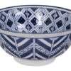 Keramische Kom - Tokyo Design Studio - Blauw Witte - 500ml - 14.8x7cm | Tokyo Design Studio