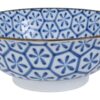 Keramische Kom Wit/Blauw - 1000ml - 20.5x7x8cm | Tokyo Design Studio