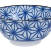 Keramische Kom met Blauw/Wit Patroon - Mixed Bowls - 450ml - 15x6cm | Tokyo Design Studio