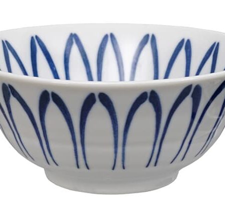 Keramische Kom met Blauwe Patronen - Mixed Bowls - 500ml - 15 x 7cm | Tokyo Design Studio
