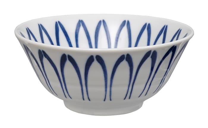 Keramische Kom met Blauwe Patronen - Mixed Bowls - 500ml - 15 x 7cm | Tokyo Design Studio