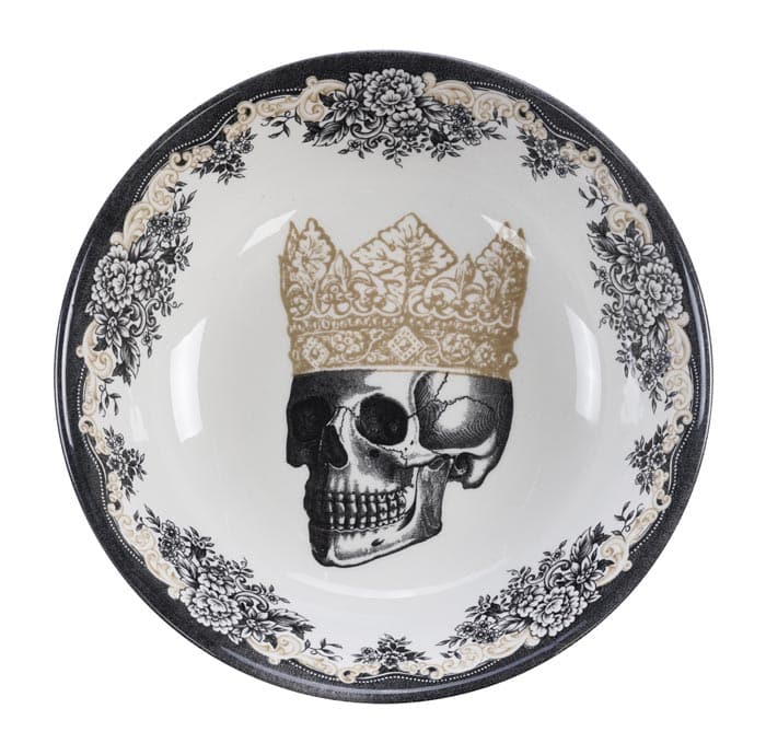 Keramische Kom met Schedelontwerp - Royal Stafford Skull Collectie - 700ml 19x5cm | Homelab