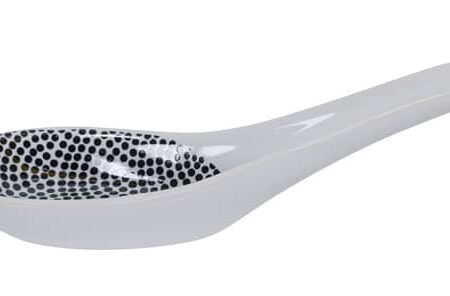 Keramische Lepel - Tokyo Design Studio - Nippon Black - Stippen - 13.8 x 4.8cm | Tokyo Design Studio