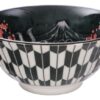 Keramische Ramenkom - Zwart/Rode Kabuki - 500ml - 14