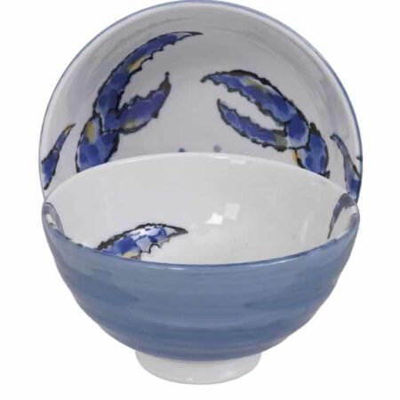Keramische Rijstkom - Tokyo Design Studio Seafood - Blauw - 300ml - 11.2 x 7.2cm | Tokyo Design Studio