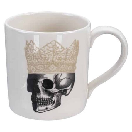 Keramische mok met schedelontwerp - Royal Stafford Skull-collectie - 400ml - 9 x 9