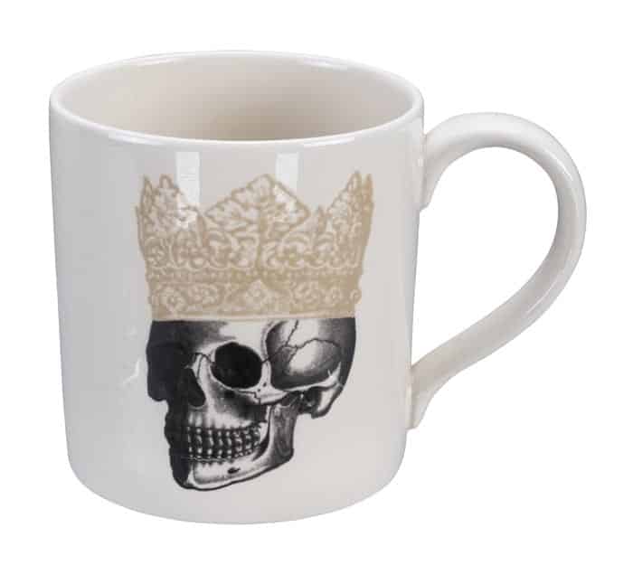 Keramische mok met schedelontwerp - Royal Stafford Skull-collectie - 400ml - 9 x 9