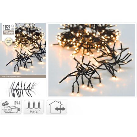 Kerst Led Clusterverlichting 1152 Led Warm |