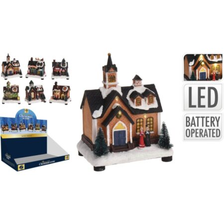 Kerst Tafereel Model Warm Witte Led 12