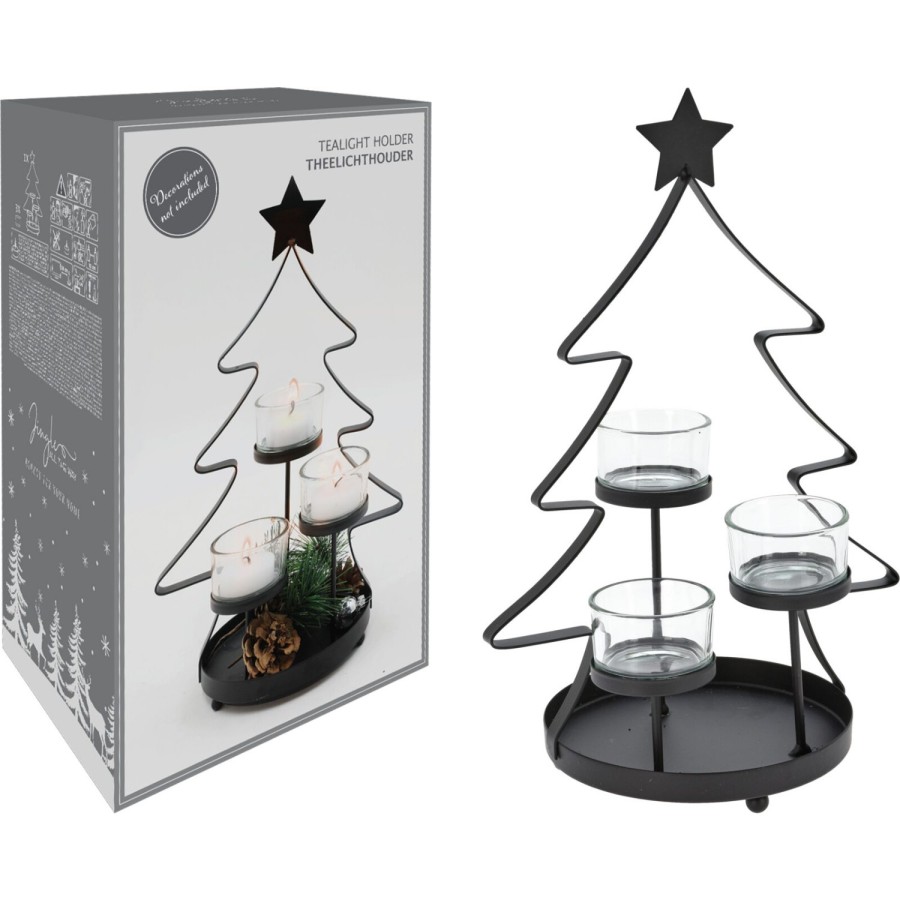 Kerst Theelichthouders Kerstboom |