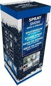 Kerst kunstsneeuw 150ml en sjabloon |