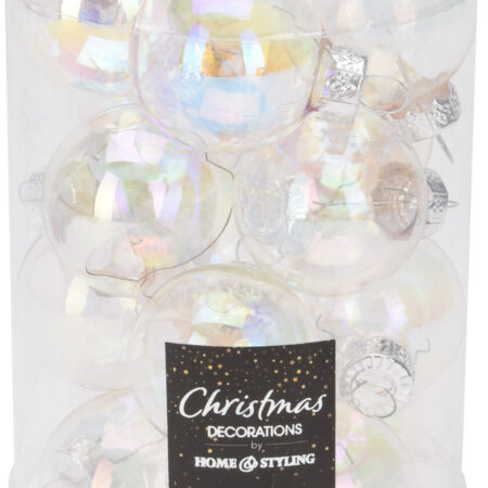 Kerstbal 35mm iriserend koker a 16 glas | Home & Styling